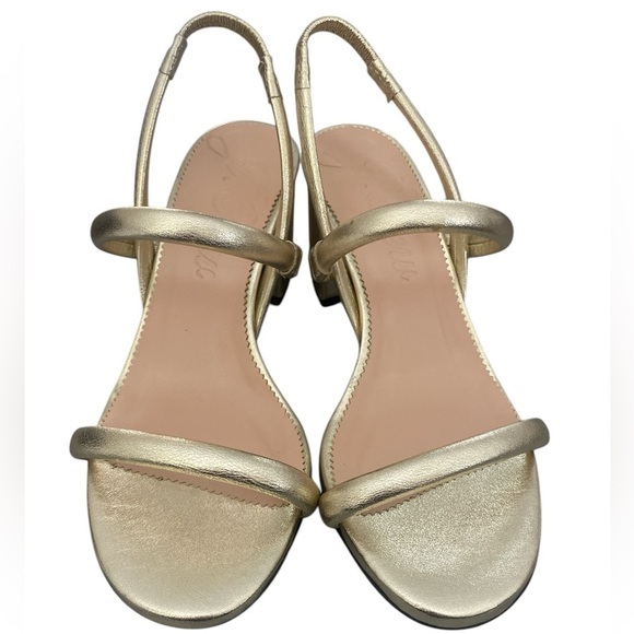 J. Crew Shoes - J.crew lucie slingback block-heel sandals in metallic leather
Elegant size 5 1/2